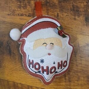 Santa Claus Fabric Vintage Christmas tree‎ Ornament Decor Ho Ho Ho